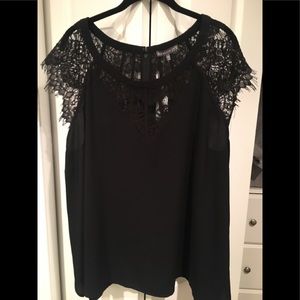 Black lace top